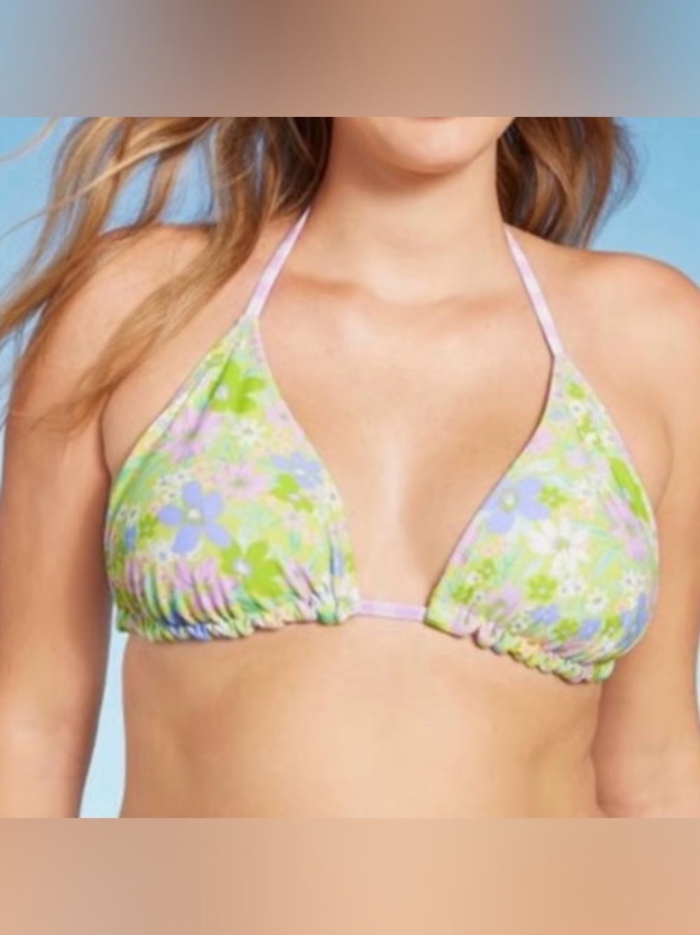 Women Reversible Triangle Bikini Top